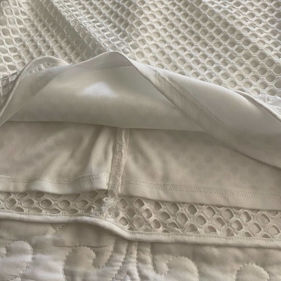 Alexia Admor White Eyelet Mini Cocktail Party Dress size Small - Picture 8 of 10